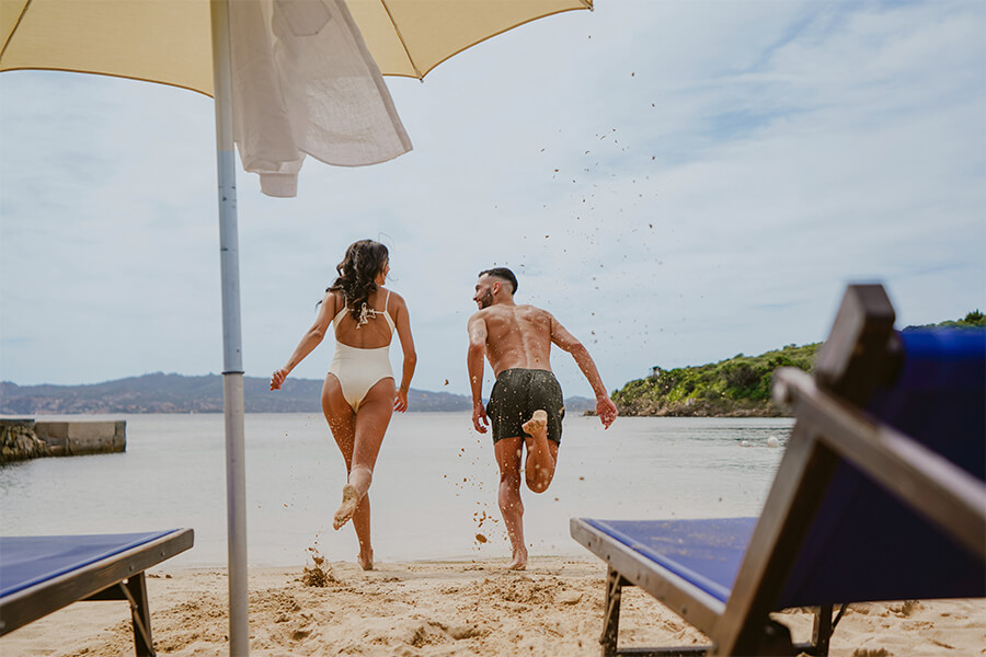 la spiaggia di Cala Capra